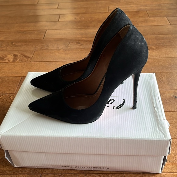 Teeva black nubuck heel from l’intervalle shoes new condition - Picture 2 of 4